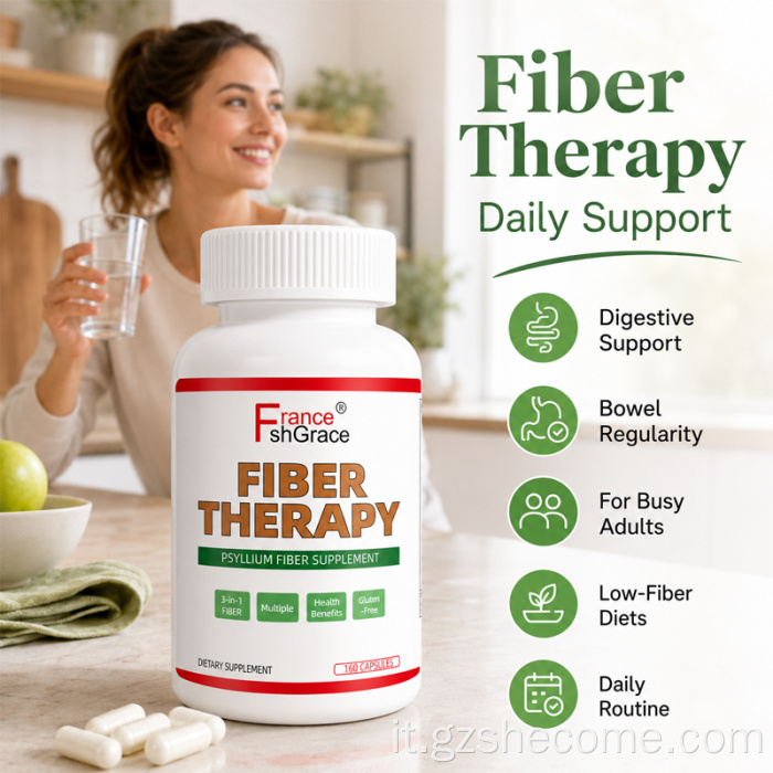 Le capsule di fibre organiche Shecome Daily supportano la regolarità